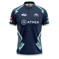 Gujarat Titans IPL Replica Cricket Jersey 2022 (GT 2022 With Name Personalization)