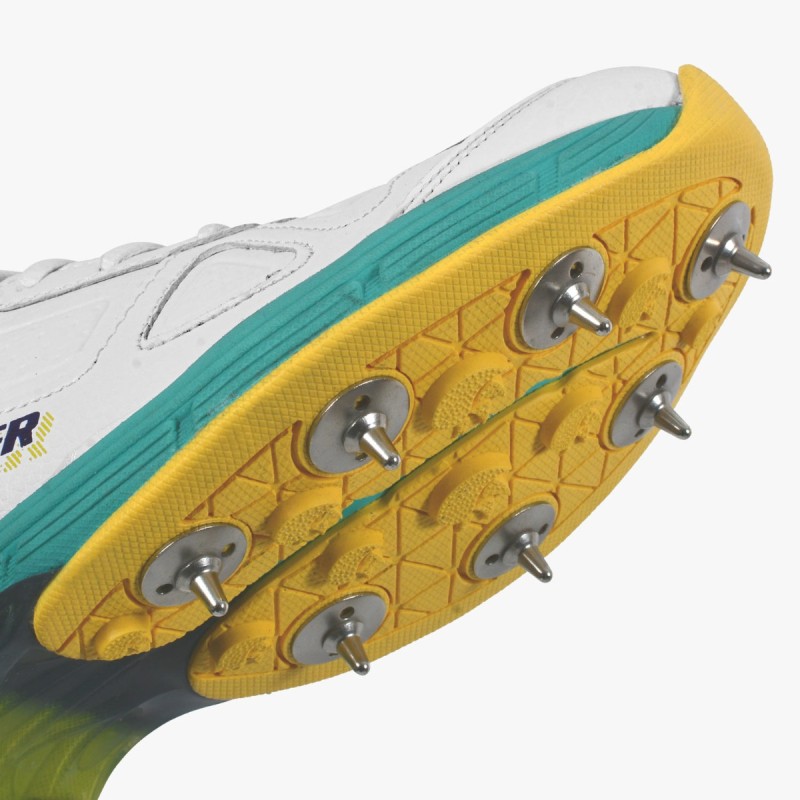 DSC Drifter Cricket Shoes (Sea Green / Yellow)