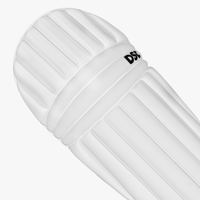 DSC Flex Lite Moulded Batting Leg Guard (White)