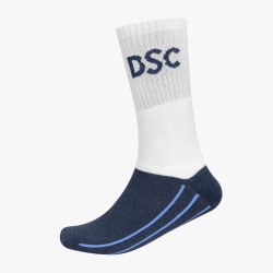 DSC Intense Passion Cricket Socks (White/Denim Blue)