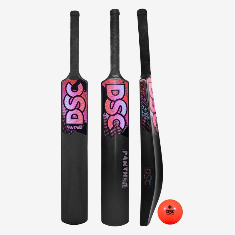 DSC Panther Plastic Bat (Black, Mens)