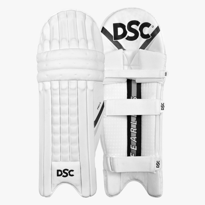 DSC Pro X Batting Leg Guard (White)