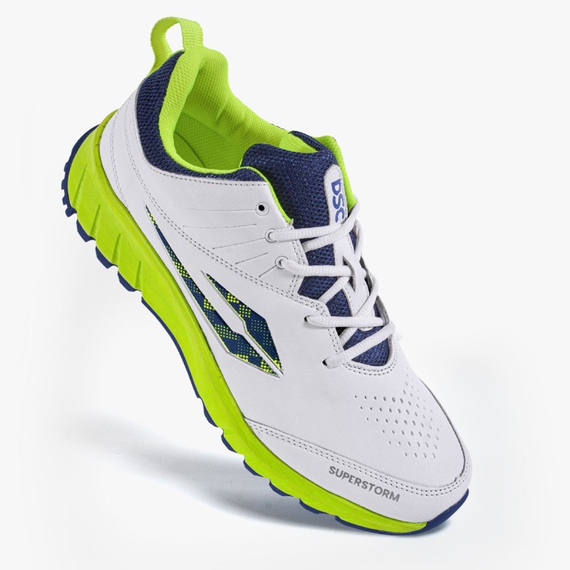 DSC Superstorm Cricket Shoes (Fluoro / Blue)