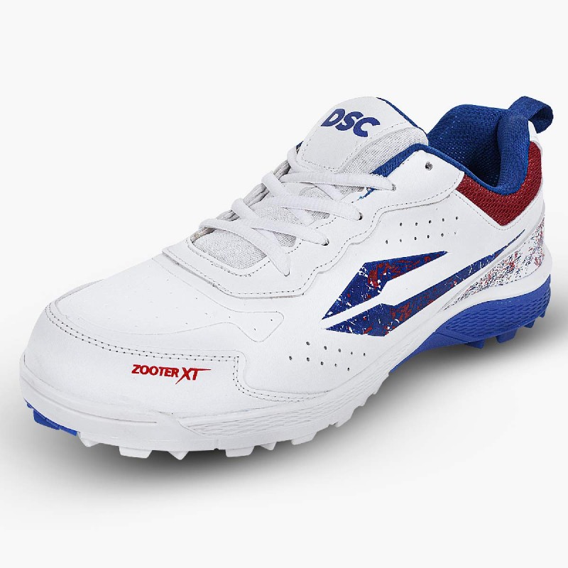 DSC Zooter XT Cricket Shoes (White / Red)