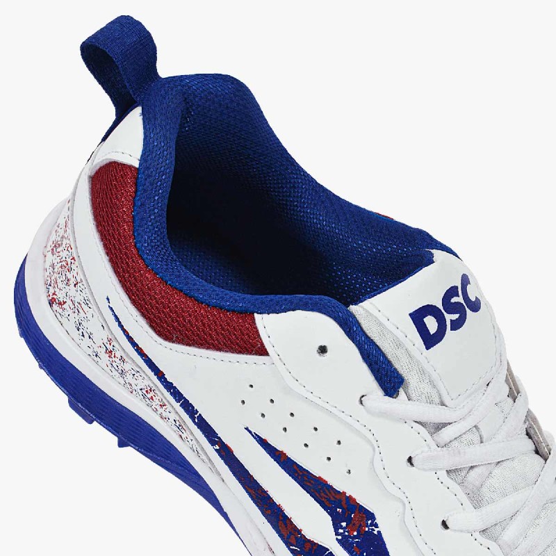 DSC Zooter XT Cricket Shoes (White / Red)