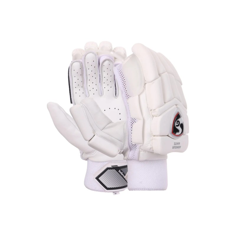 SG Armour White Batting Gloves