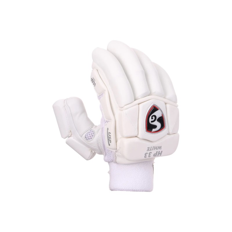 SG HP 33 White Batting Gloves