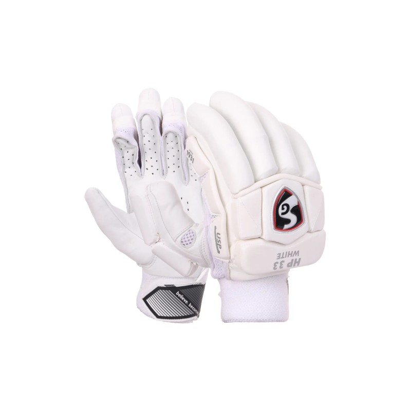 SG HP 33 White Batting Gloves