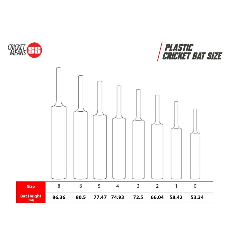 SS PLASTIC CR. BAT SIZE 6 Plastic Bat
