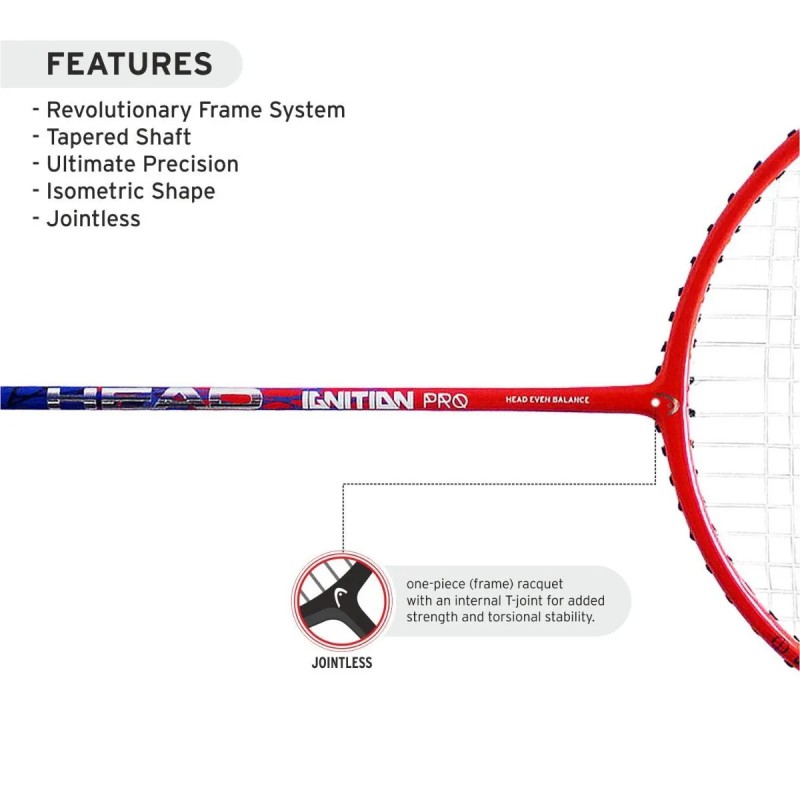 HEAD Ignition Pro Badminton Racquet (Strung)