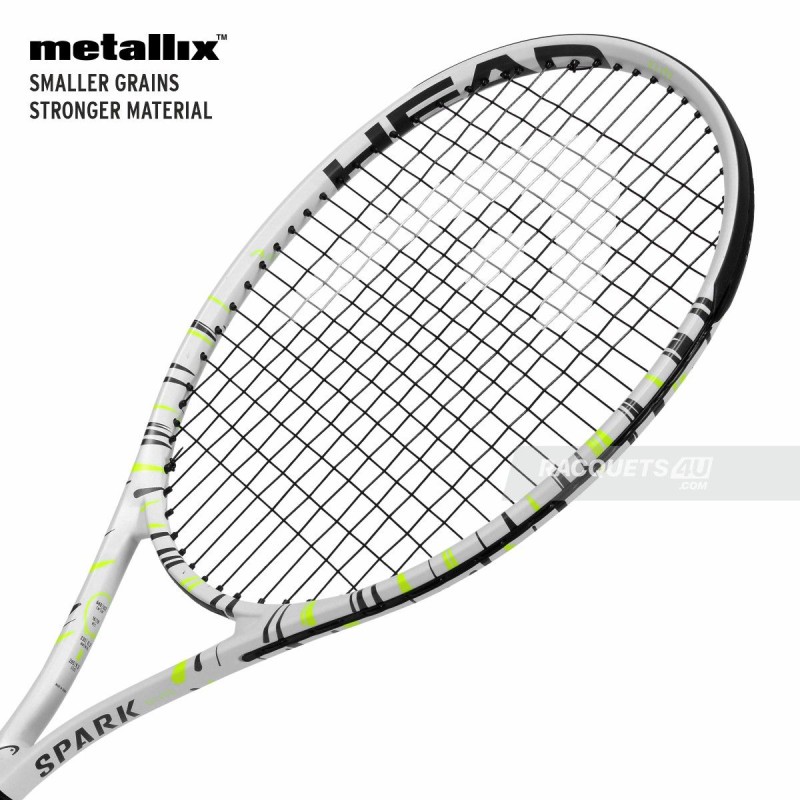 HEAD MX Spark Elite Tennis Racquet (Strung, White)