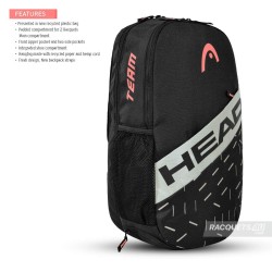 HEAD Team Backpack 21L (Black/Ceramic)