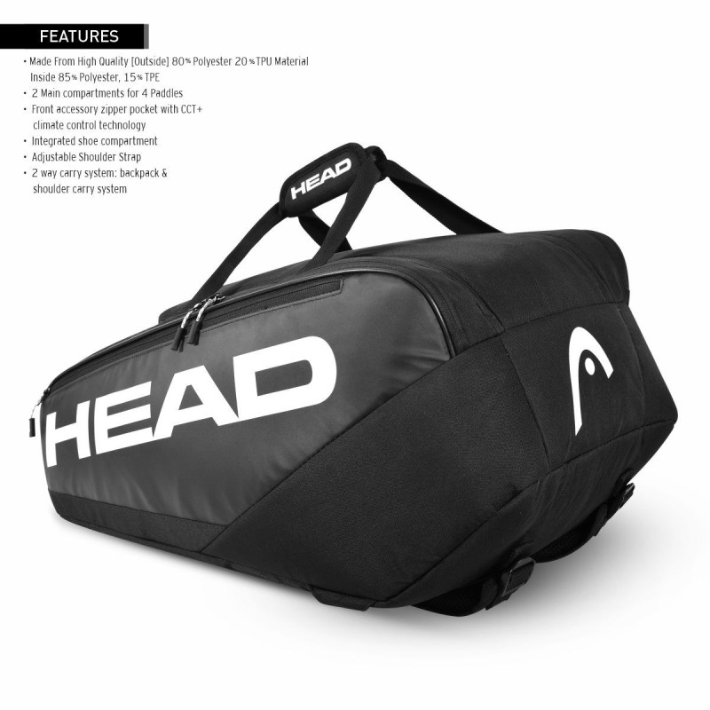 HEAD Pro Pickleball bag M (Black/White)