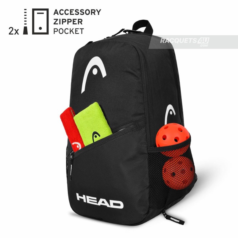 HEAD Tour Pickleball Backpack 22L (Black/White)