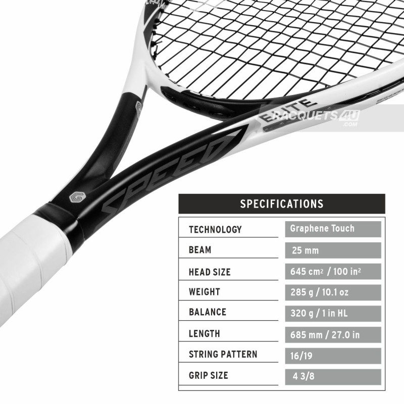 HEAD Graphene Touch Speed Elite Tennis Racquet (Strung)