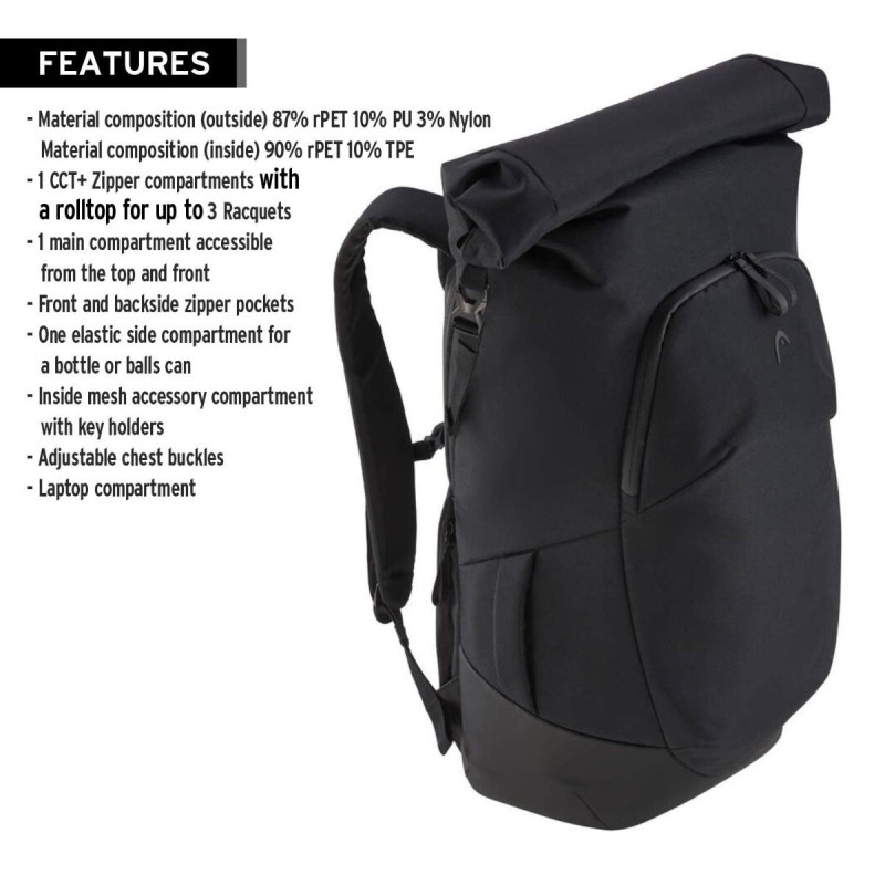 HEAD Pro X Racqpack (Black)