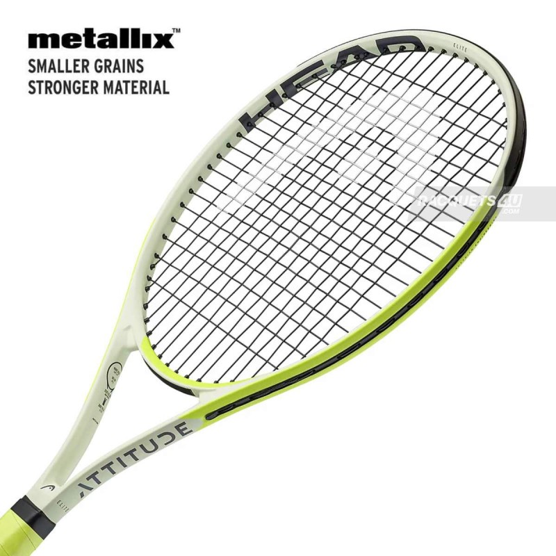 HEAD MX Attitude Elite Tennis Racquet (Yellow, Strung)