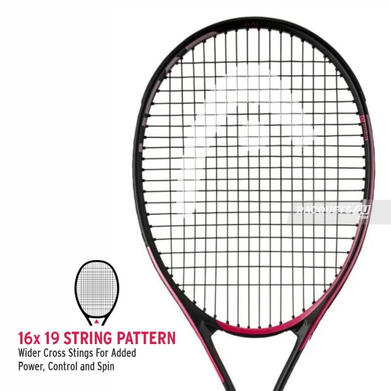 HEAD MX Attitude Elite Tennis Racquet (Pink, Strung)