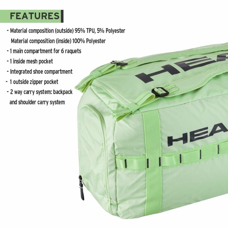 HEAD Pro Duffle Bag M (Liquid Lime/Anthracite)