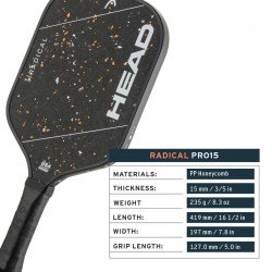 HEAD Radical Pro 15 2026 Pickleball