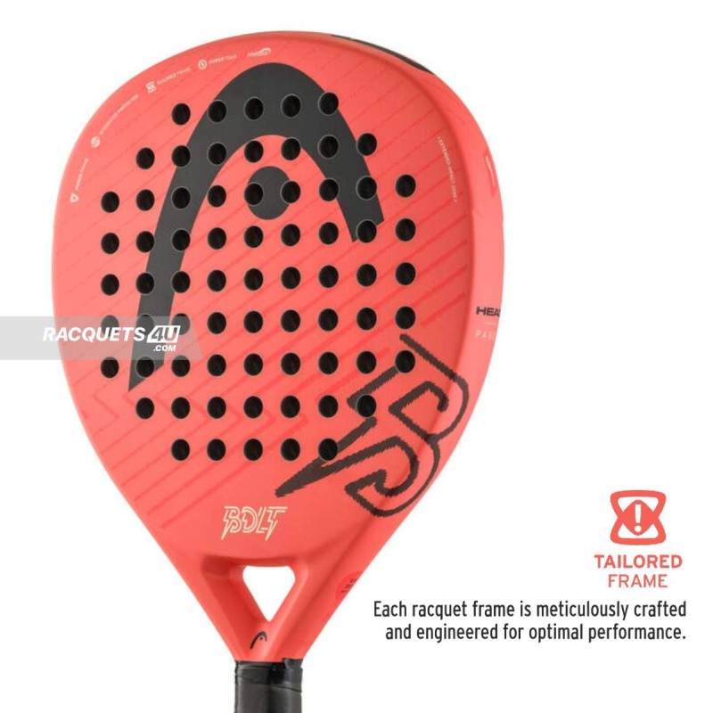 HEAD Bolt 2026 Padel Racquet (Red/Black)