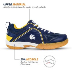DSC Bolstr Badminton Shoes (Navy/Yellow)