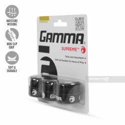 GAMMA Supreme Overgrip (3 Pcs, Black)