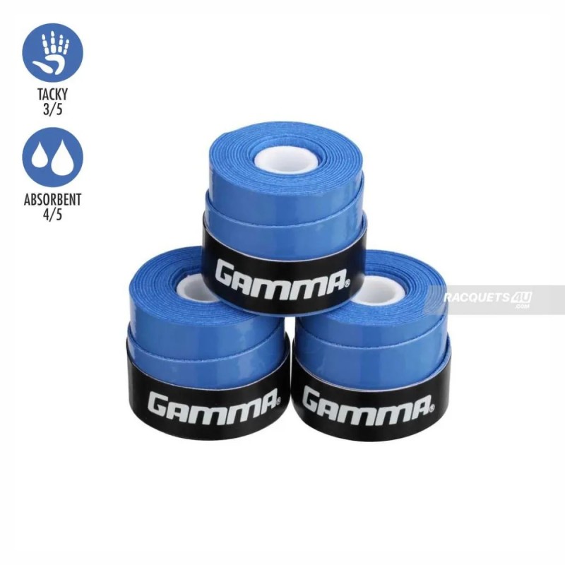 GAMMA Supreme Overgrip (3 Pcs, Blue)