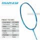 APACS Finapi 232 Badminton Racquet (Unstrung, L. Blue)