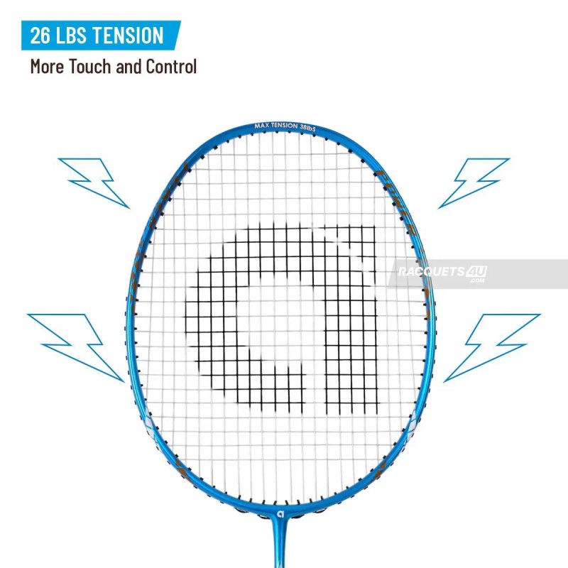 APACS Finapi 232 Badminton Racquet (Unstrung, L. Blue)