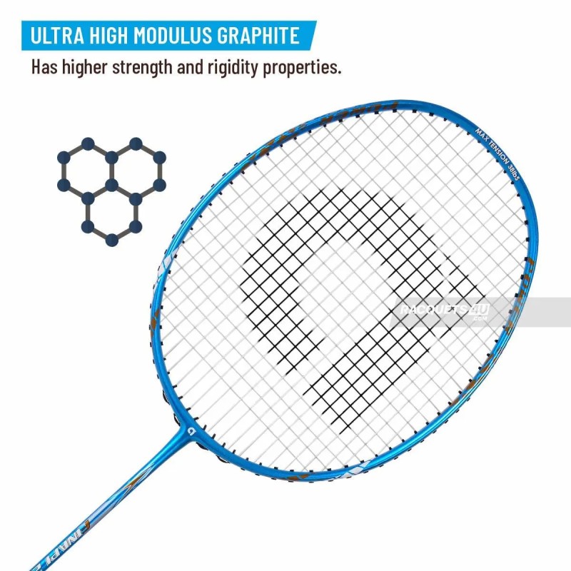 APACS Finapi 232 Badminton Racquet (Unstrung, L. Blue)