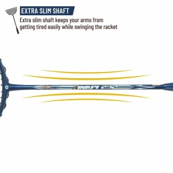 APACS Finapi 232 Badminton Racquet (Unstrung, Navy)
