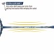 APACS Finapi 232 Badminton Racquet (Unstrung, Navy)