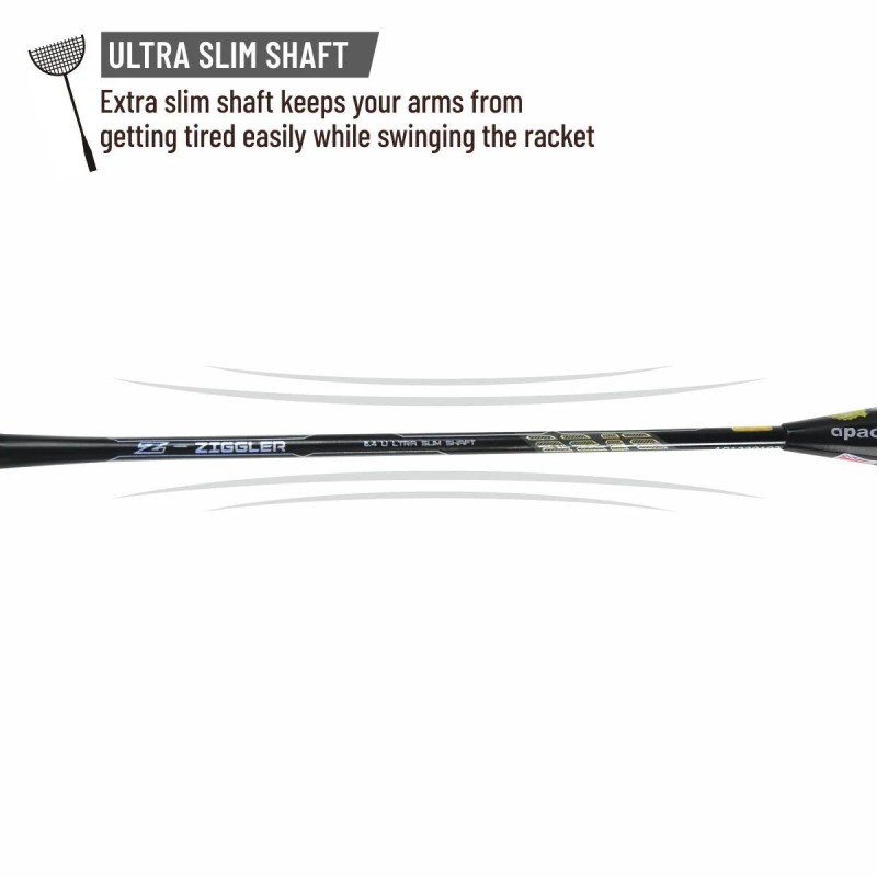 APACS Z Ziggler Badminton Racquet (Unstrung, Navy)