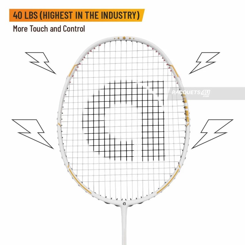 APACS Finapi 232 Xtra Power Badminton Racquet (Unstrung,  White)