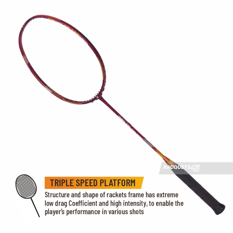 APACS Finapi 232 Xtra Power Badminton Racquet (Unstrung, Red)