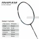 APACS Finapi 232 Xtra Power Badminton Racquet (Unstrung, Blue)
