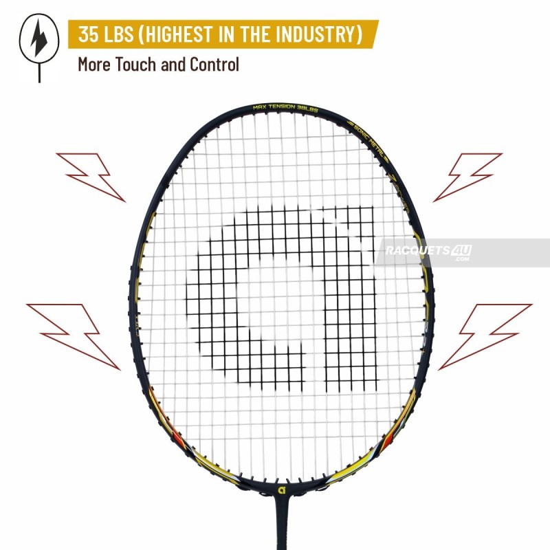 APACS Z Power 800 RP+ Badminton Racquet (Unstrung, Black)