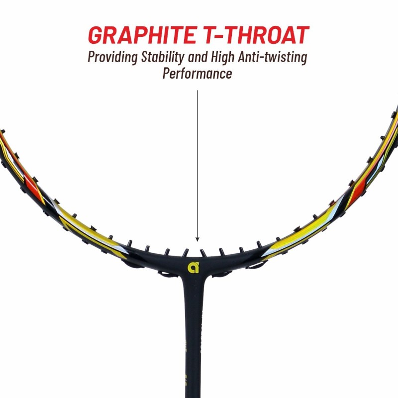 APACS Z Power 800 RP+ Badminton Racquet (Unstrung, Black)
