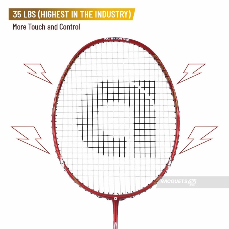 APACS Finapi 232 Badminton Racquet (Unstrung, Red Matt)