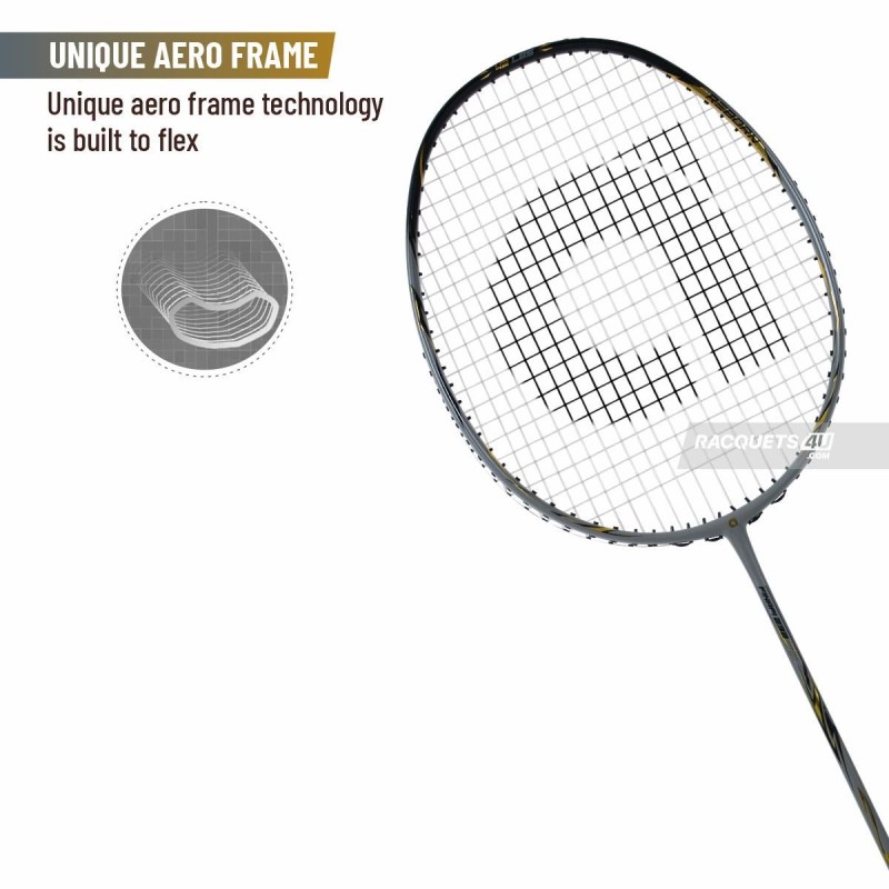 APACS Finapi 232 Reborn Badminton Racquet (Unstrung, Grey)