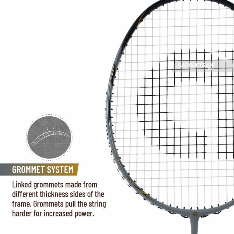 APACS Finapi 232 Reborn Badminton Racquet (Unstrung, Grey)