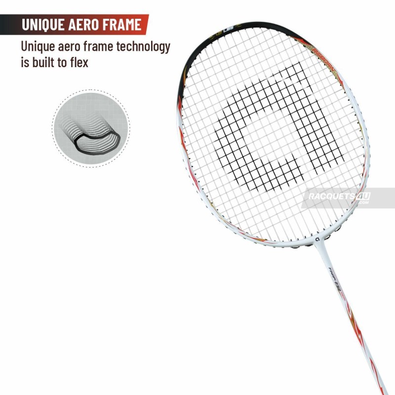 APACS Finapi 232 Reborn Badminton Racquet (Unstrung, White)