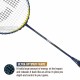 APACS Nano Fusion Speed 9000 Ultra Badminton Racquet (Unstrung, Navy/White)