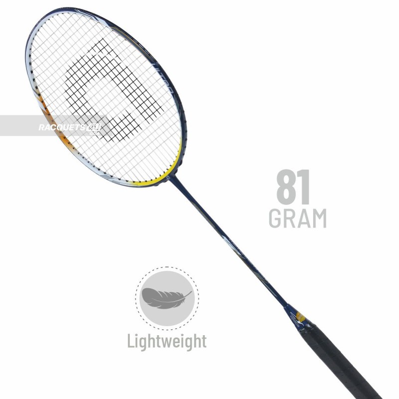 APACS Nano Fusion Speed 9000 Ultra Badminton Racquet (Unstrung, Navy/White)