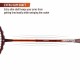 APACS Dual Power & Speed Badminton Racquet (Unstrung, Red)