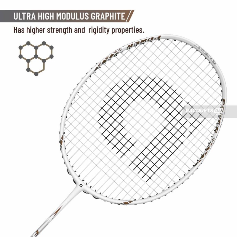 APACS Finapi 232 Badminton Racquet (Unstrung, White)