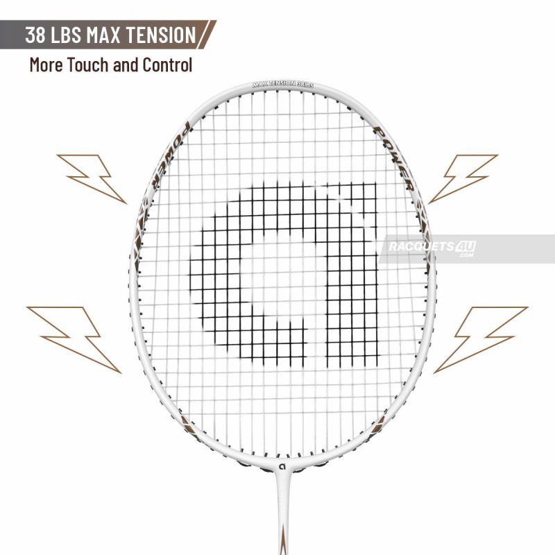 APACS Finapi 232 Badminton Racquet (Unstrung, White)