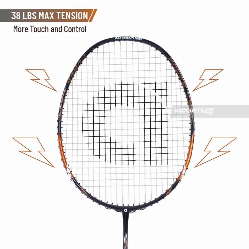 APACS Finapi 232 Badminton Racquet (Unstrung, Orange)