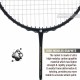 APACS Accurate 77 Badminton Racquet (Unstrung, Black Glossy)